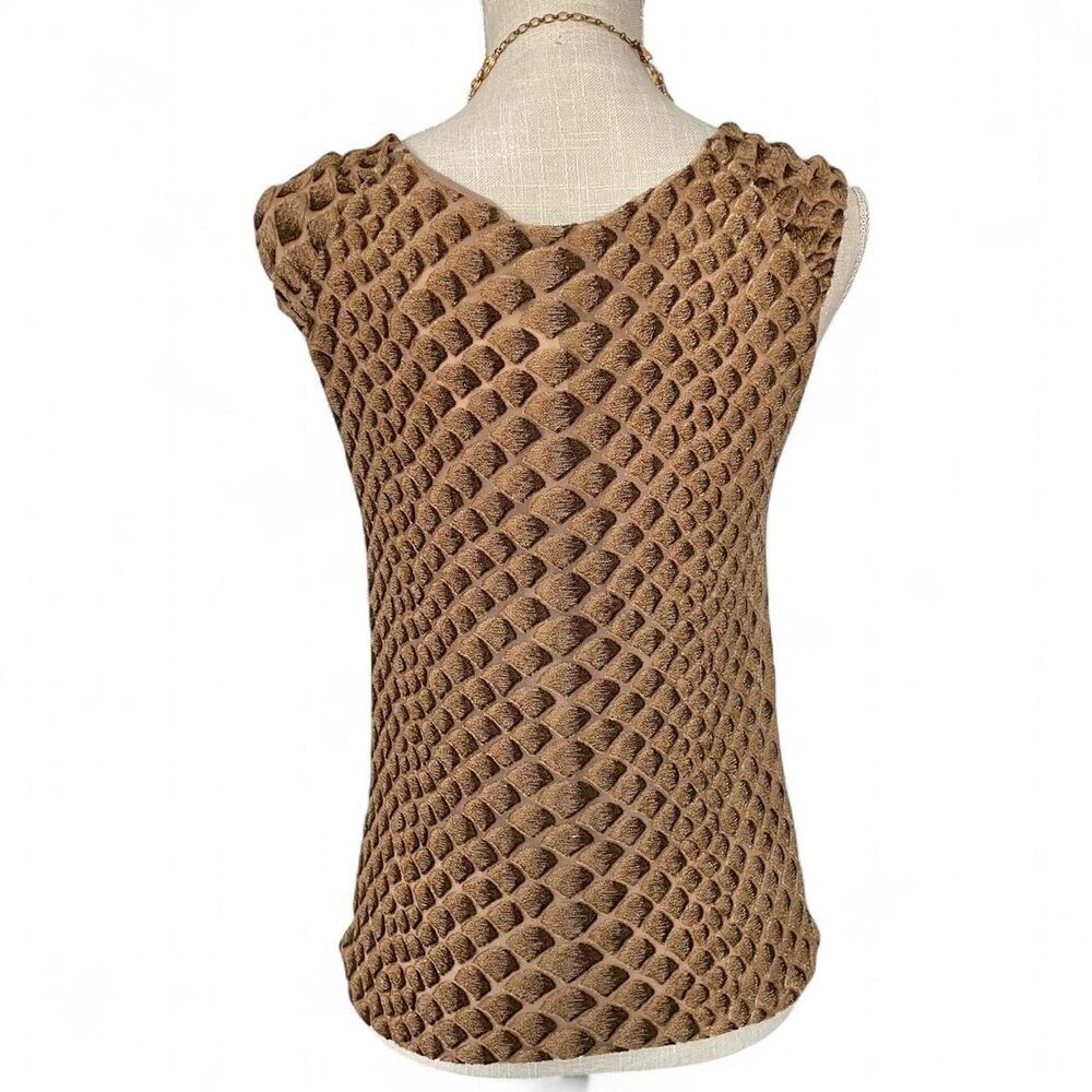 Armani Women's Brown and Tan Blouse - Picture 4 of 8